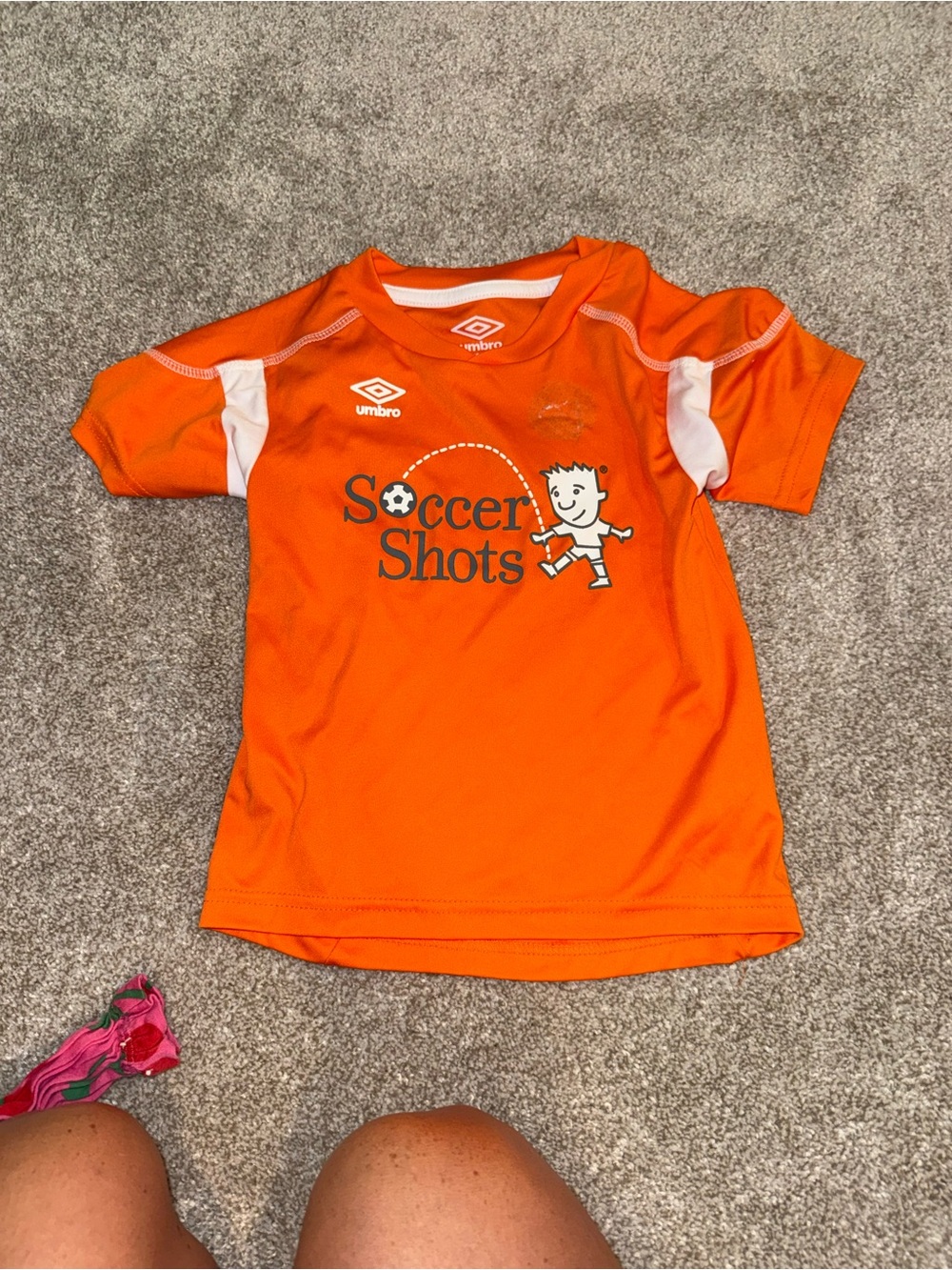 Umbro Orange Soccer Shots Performance Tee